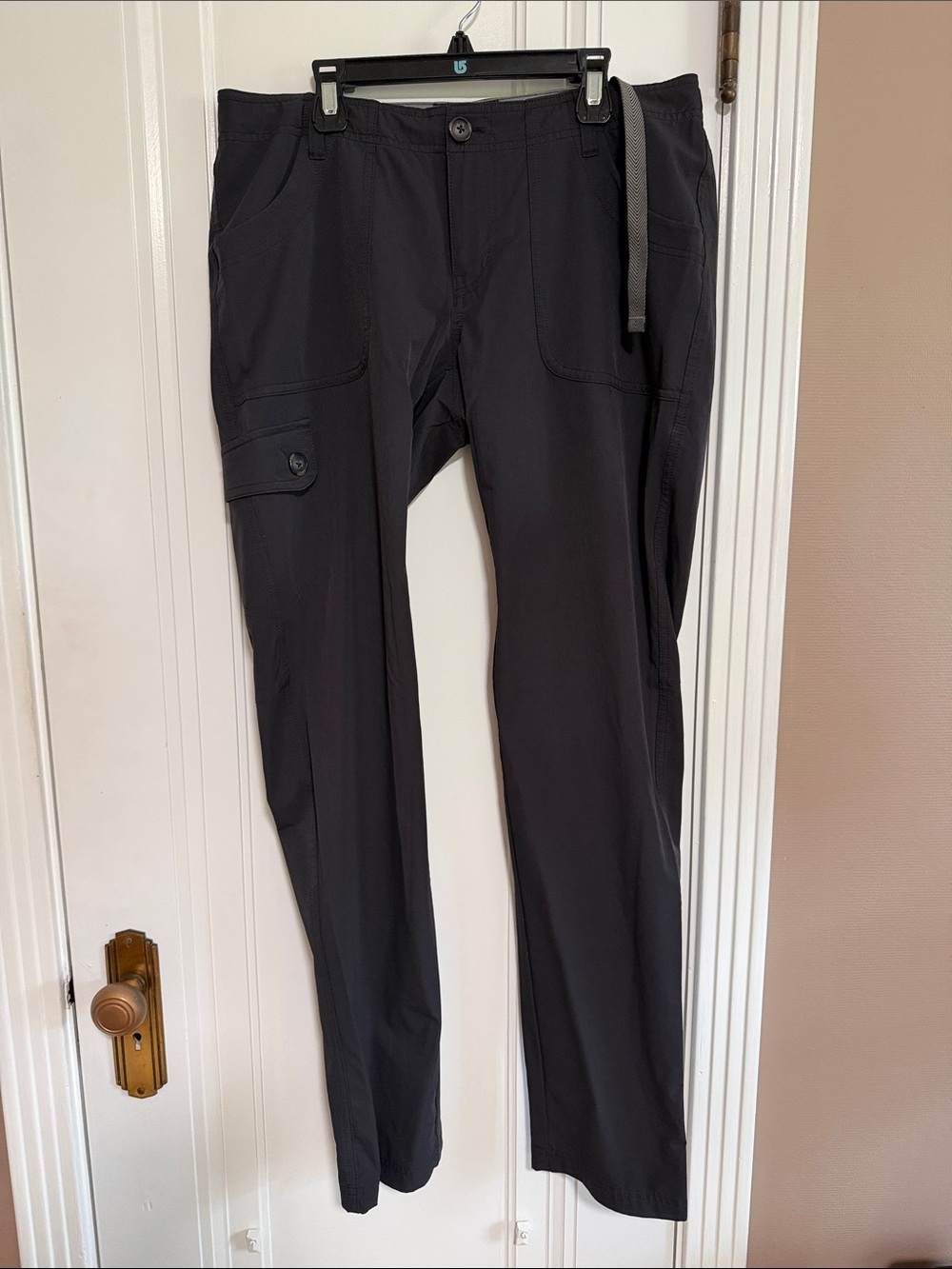 REI Black Lightweight Cargo Pants with Utility Pocket